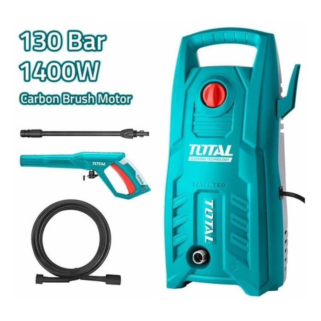Hidrolavadora Profesional 130bar 1400w + Pistola Total Color Turquesa 4