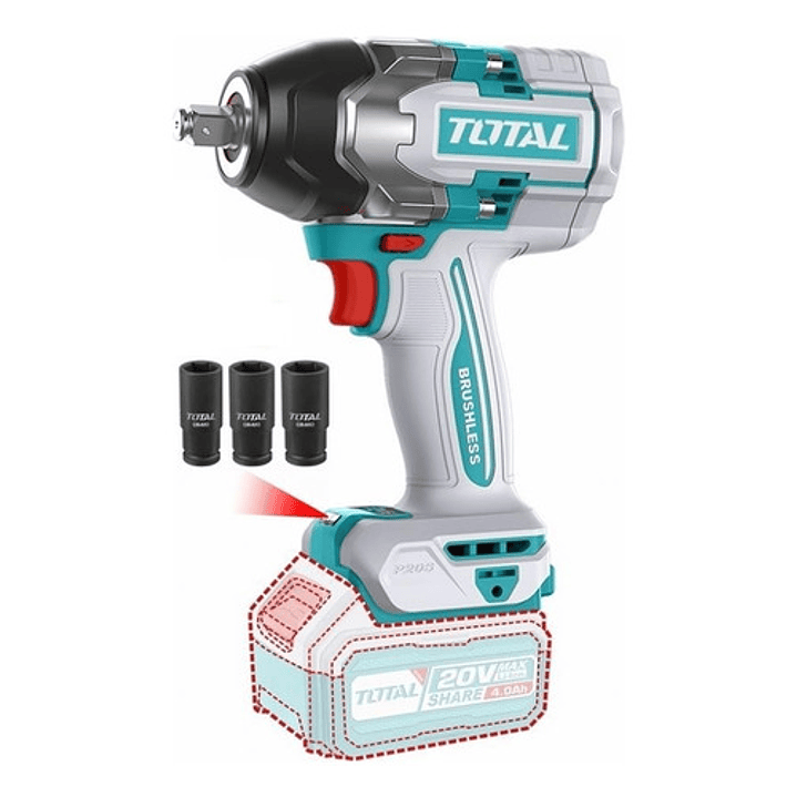 Llave De Impacto 20v 850nm Total / Tiwli20851 2