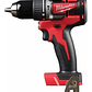Taladro Percutor 18v Brushless Milwaukee 1 Bat + Packout Color Rojo - Miniatura 4