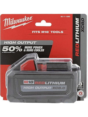 Bateria Milwaukee 18v Redlithium Xc 8.0 Ah A Granel