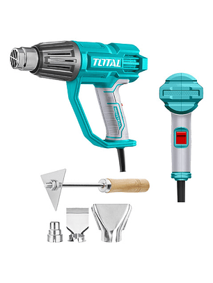 Pistola De Calor 2000w Industrial 550°c + 4 Accesorios Total Color Pantone 322c