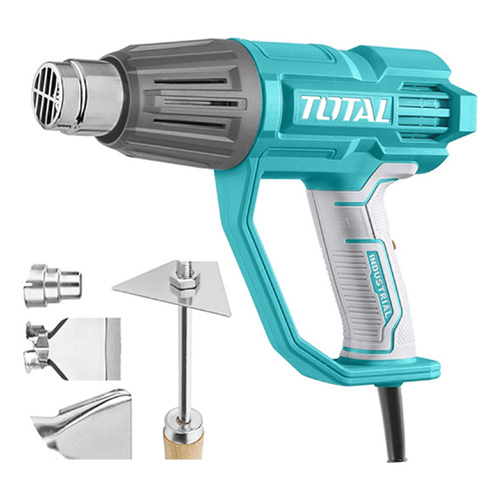 Pistola De Calor 2000w Industrial 550°c + 4 Accesorios Total Color Pantone 322c 4