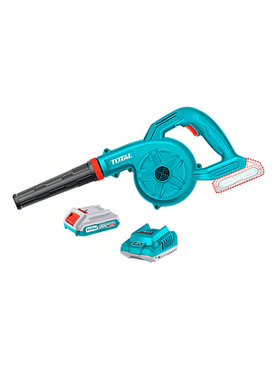 Soplador Inalambrico 20v Bateria+ Cargador Total Tabli200281 Color Turquesa