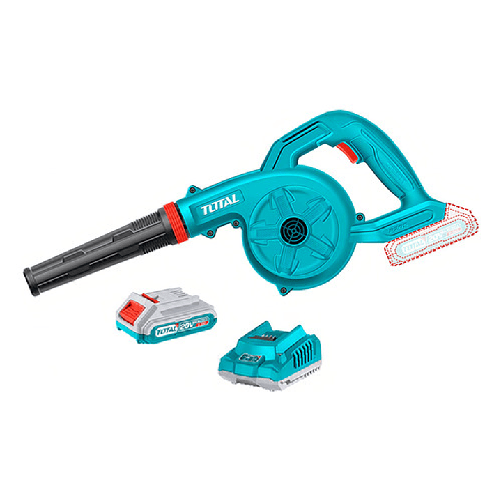 Soplador Inalambrico 20v Bateria+ Cargador Total Tabli200281 Color Turquesa 1