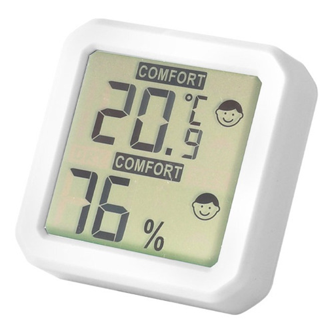 Termómetro Digital De Temperatura Y Humedad Interior Jadever Color Blanco 1