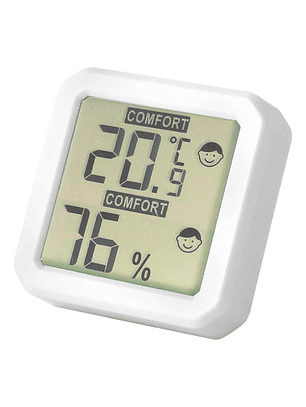 Termómetro Digital De Temperatura Y Humedad Interior Jadever Color Blanco