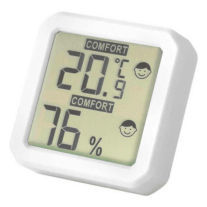 Termómetro Digital De Temperatura Y Humedad Interior Jadever Color Blanco 1