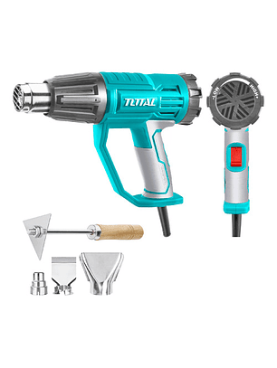 Pistola De Calor Industrial 2000w 550°c + 4 Accesorios Total Color Turquesa