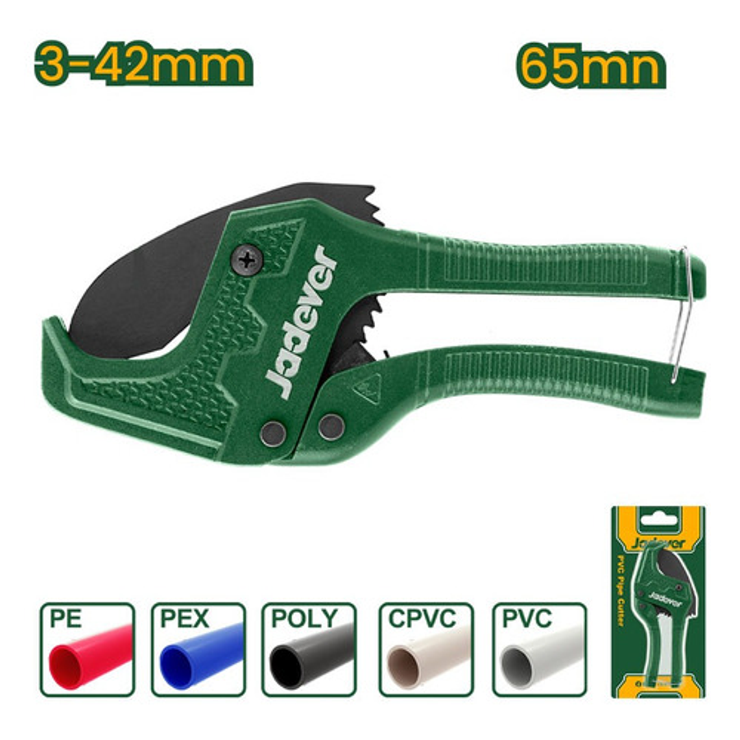 Tijera Cortador De Tubo Pvc Plástico 3-42mm Jadever 2