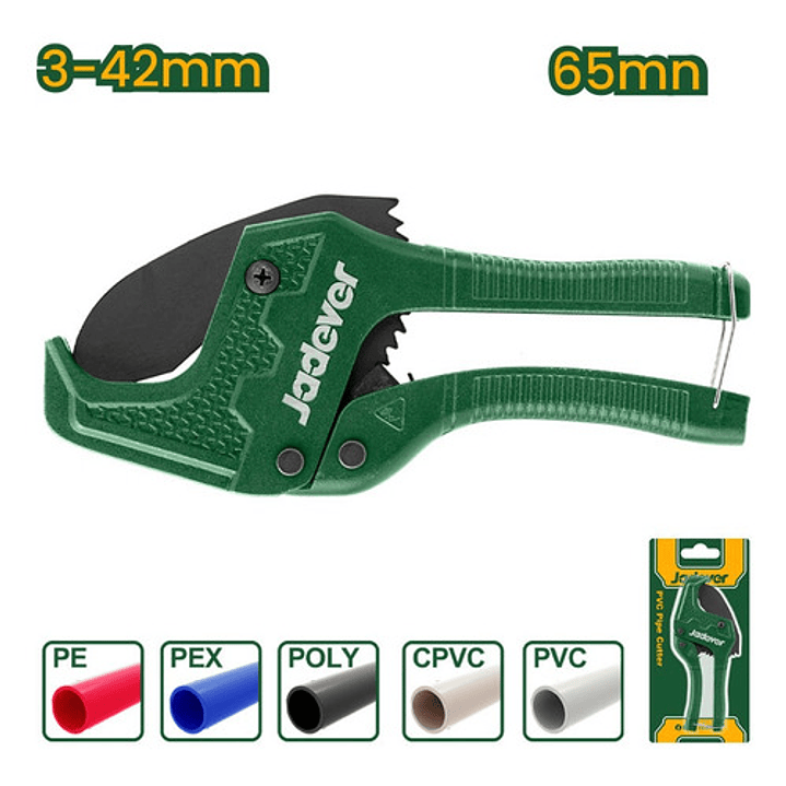 Tijera Cortador De Tubo Pvc Plástico 3-42mm Jadever 2