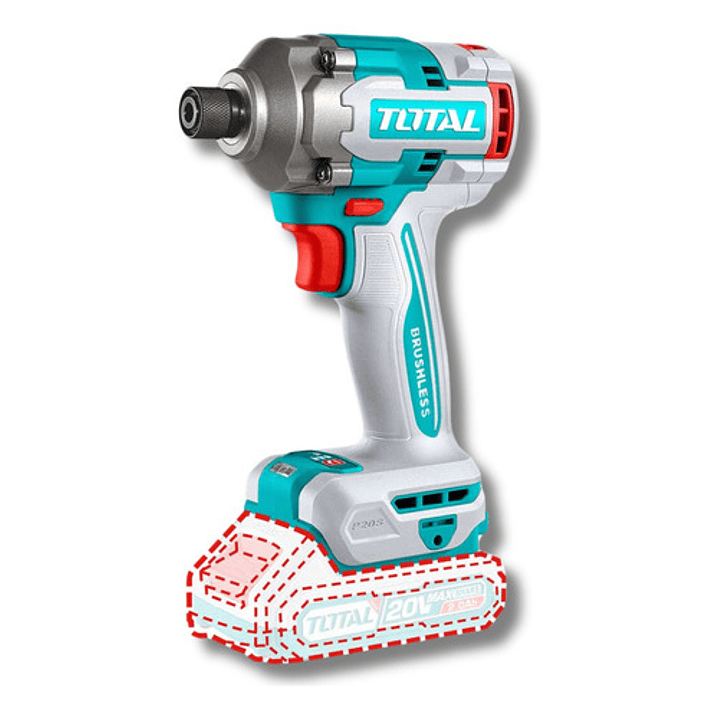 Atornillador De Impacto 285nm 20v Total Color Azul Petróleo 2