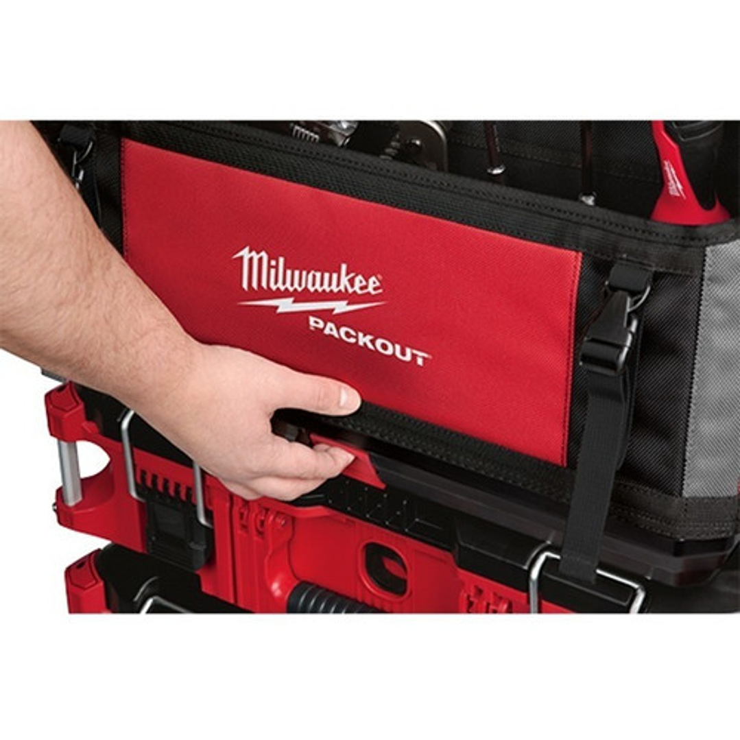Bolso Porta Herramientas Packout Milwaukee 48-22-8320 Color Rojo 3