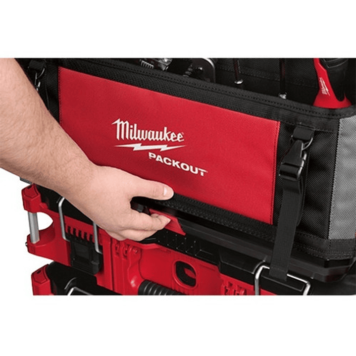 Bolso Porta Herramientas Packout Milwaukee 48-22-8320 Color Rojo 3