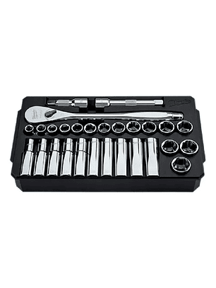 Juego De Dados 28pzs Mm 1/2 Milwaukee 48-22-9510
