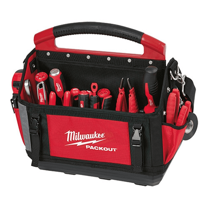 Bolso Packout Abierto 381mm Milwaukee 48-22-8315 Color Rojo 3