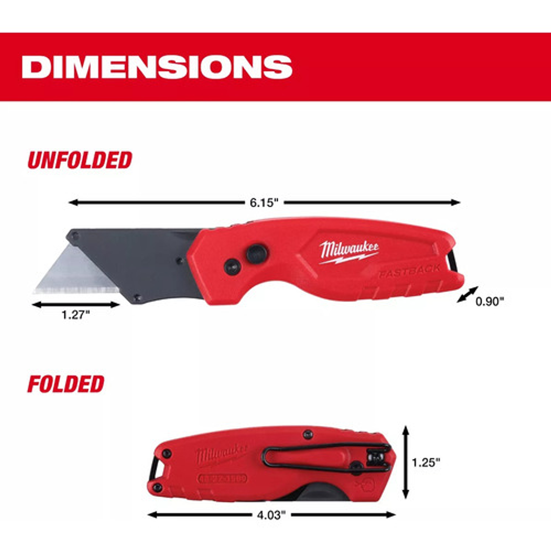 Milwaukee - Cuchillo Cartonero 48-22-1500 Plegable 3