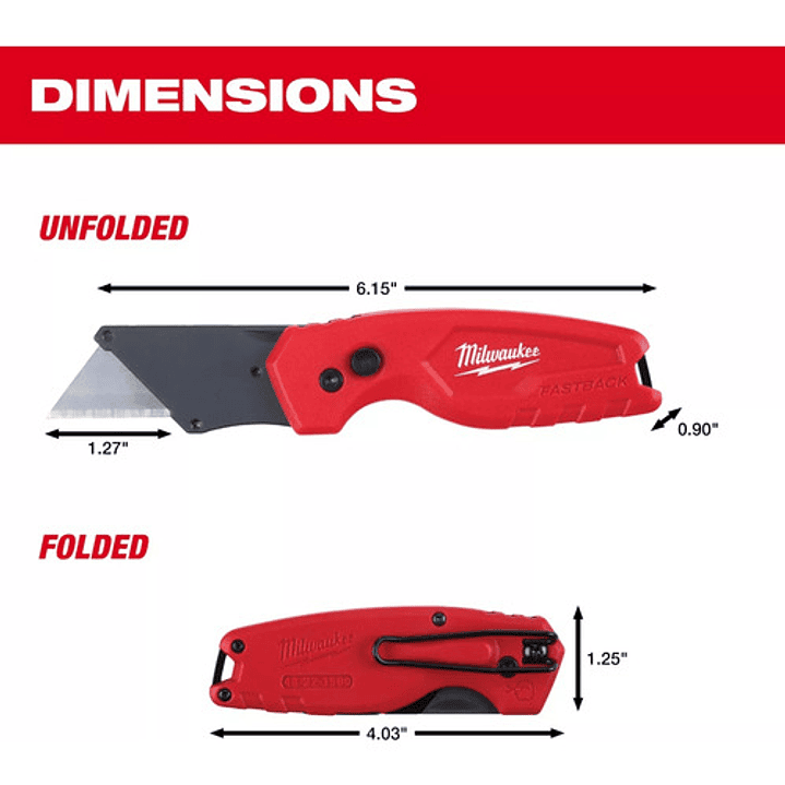 Milwaukee - Cuchillo Cartonero 48-22-1500 Plegable 3