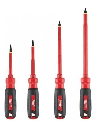 Juego De 4 Destornilladores Con Bolsa Milwaukee 48-22-2204