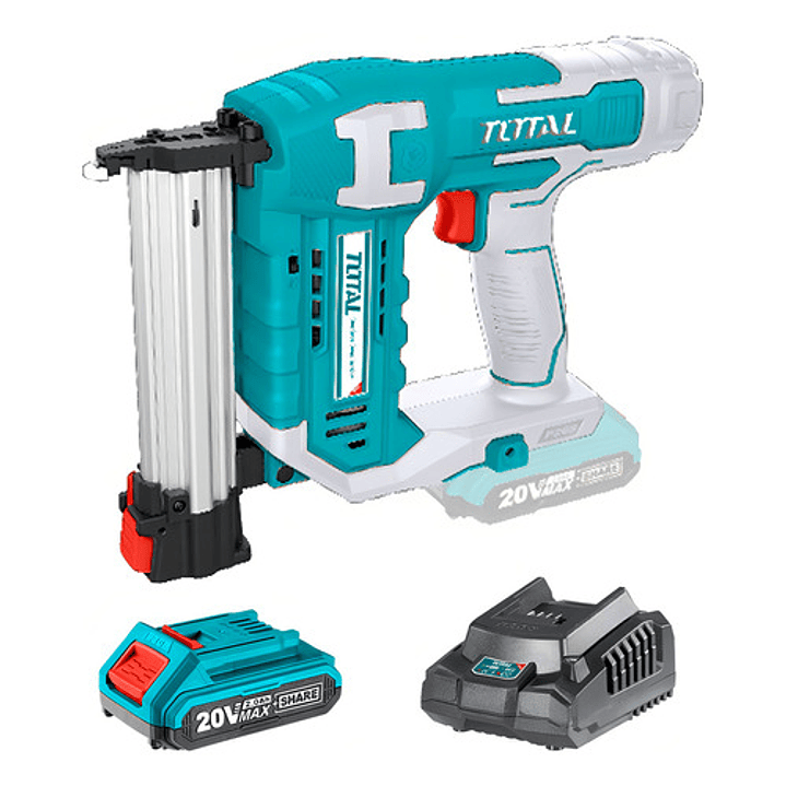 Clavadora Inalámbrica 20v + Batería 2ah + Cargador Total 1