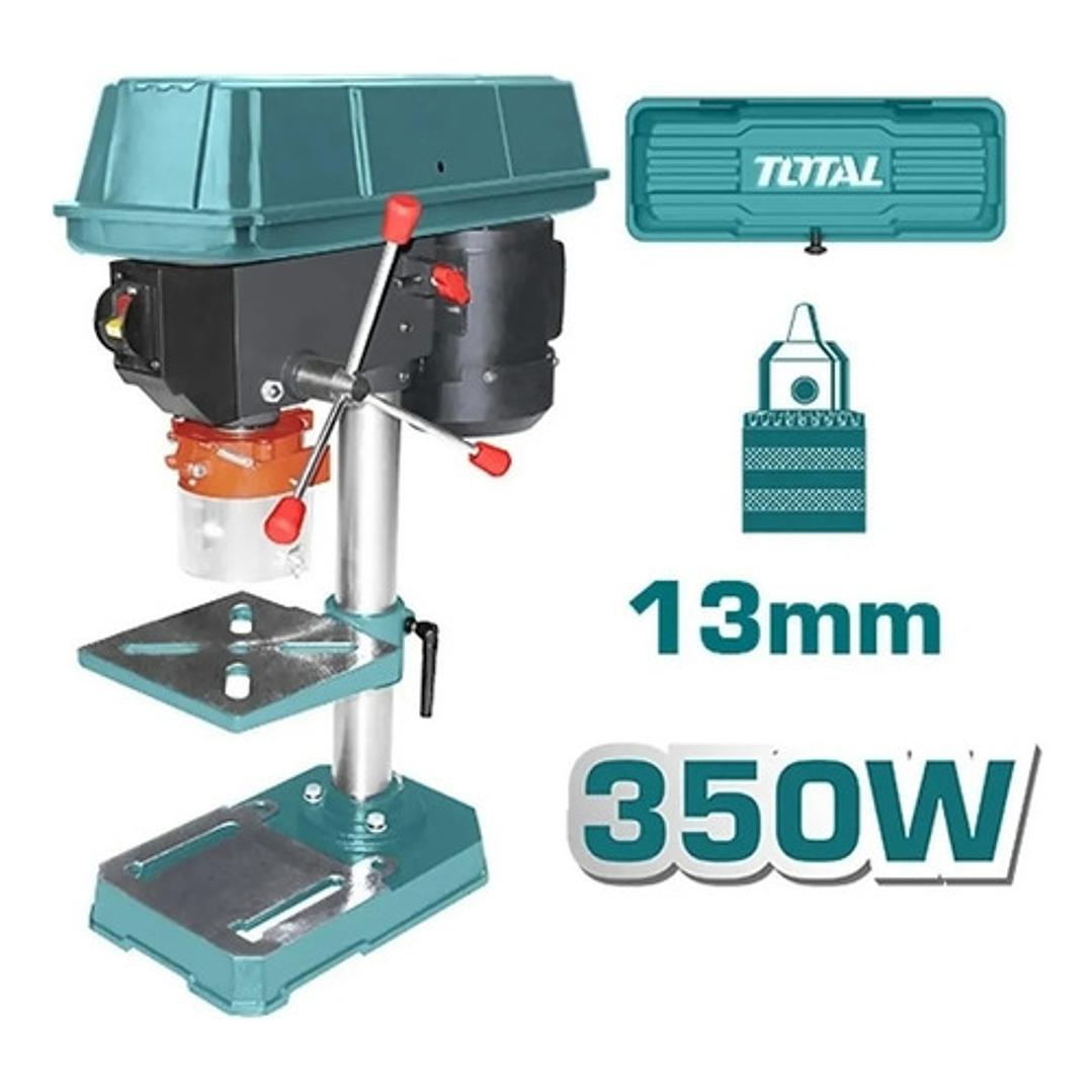 Taladro De Pedestal 350w 13mm Total Tdp133501 Color Turquesa 2