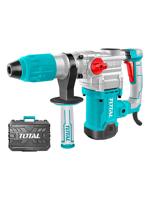 Rotomartillo Total 1600w Industrial, 10 J, Encastre Sds Max - Incluye Maletín Y Accesorios - Th1163855