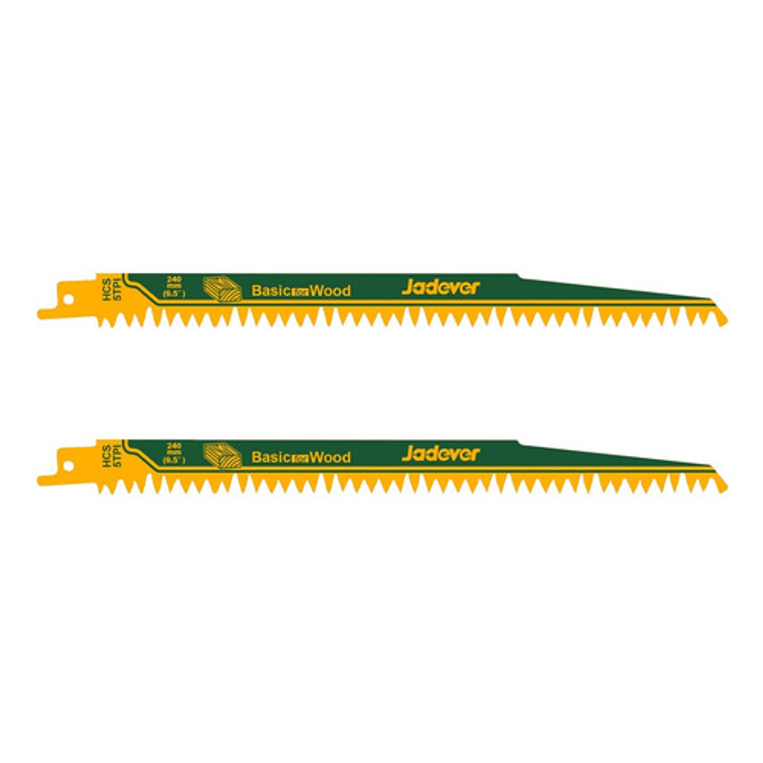 Juego Hojas Sierra Sable Para Madera 240mm 2 Piezas Jadever 1