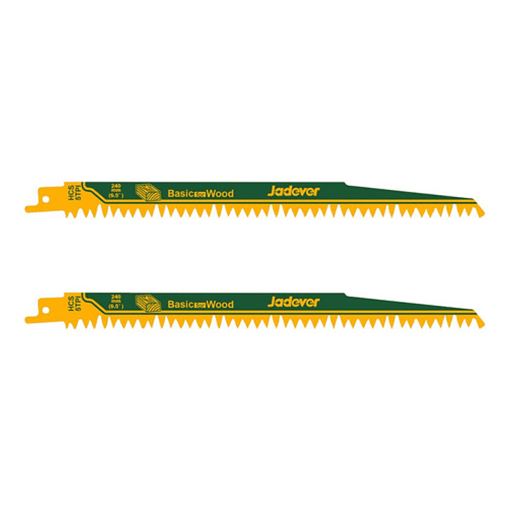 Juego Hojas Sierra Sable Para Madera 240mm 2 Piezas Jadever 1