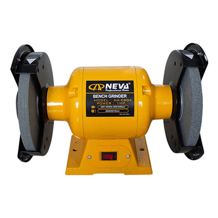 Esmeril De Banco 8 Pulgadas 1 Hp Neva Na-eb8a Color Amarillo 1