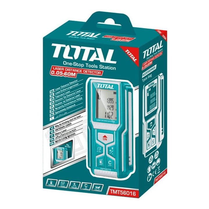 Medidor Laser Digital 60m (precision 2mm) Total 2