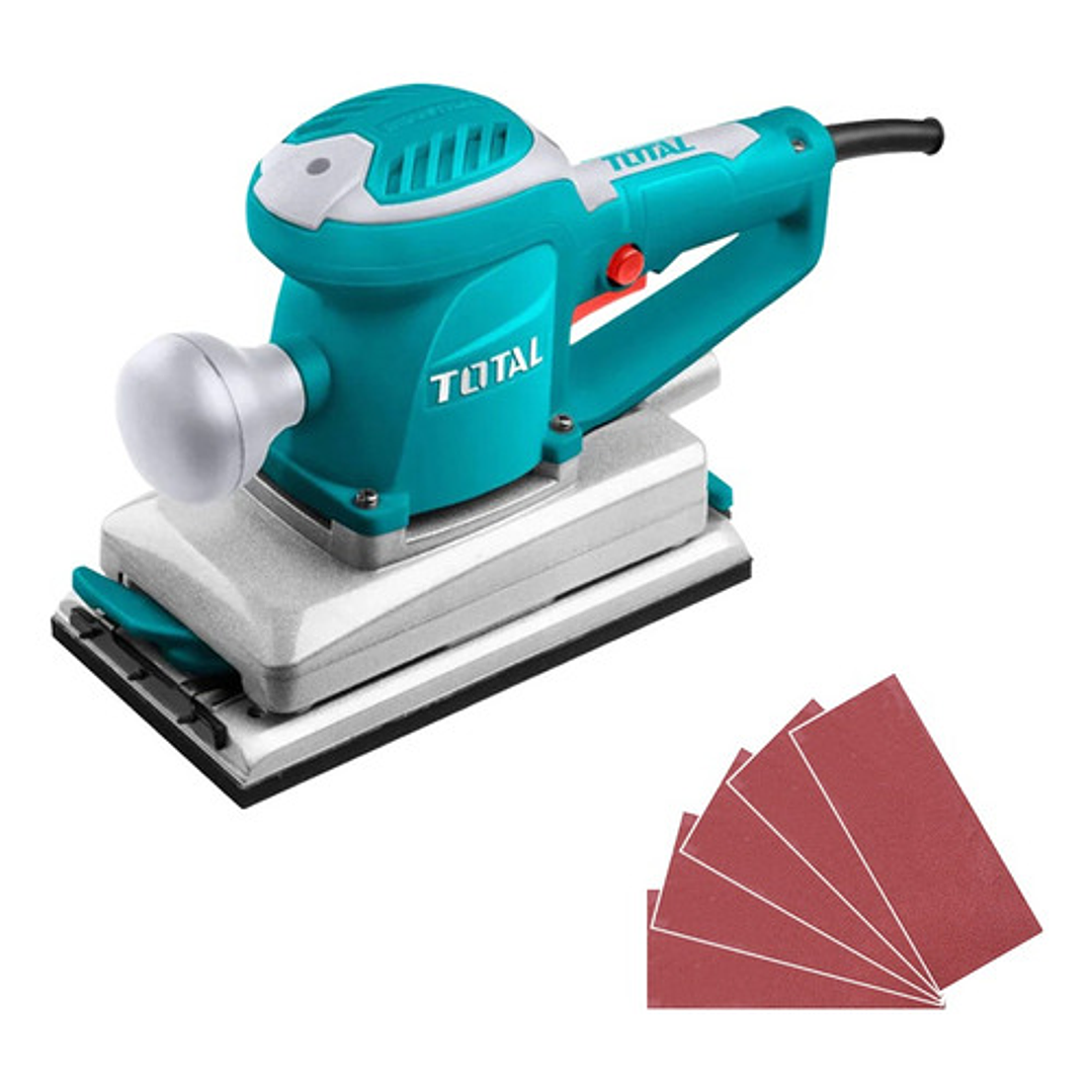 Lijadora Orbital Rectangular 350w (110x220mm) Total Color Verde Claro 1