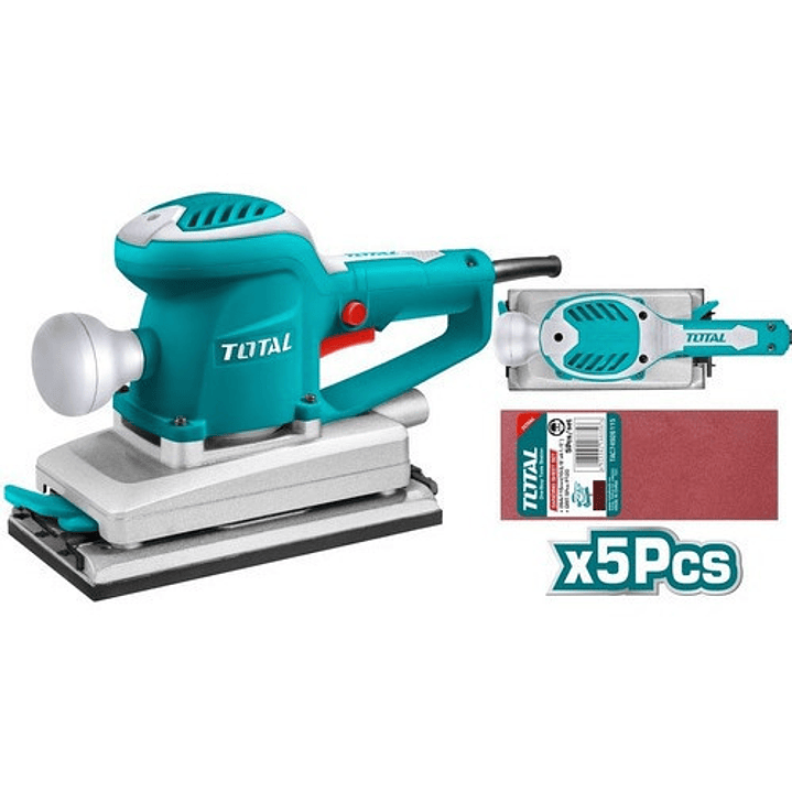 Lijadora Orbital Rectangular 350w (110x220mm) Total Color Verde Claro 2