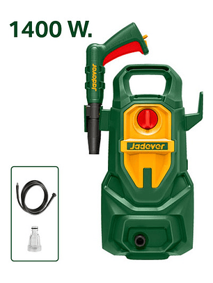 Hidrolavadora 1400w 110bar + 3 Piezas Jadever Color Verde