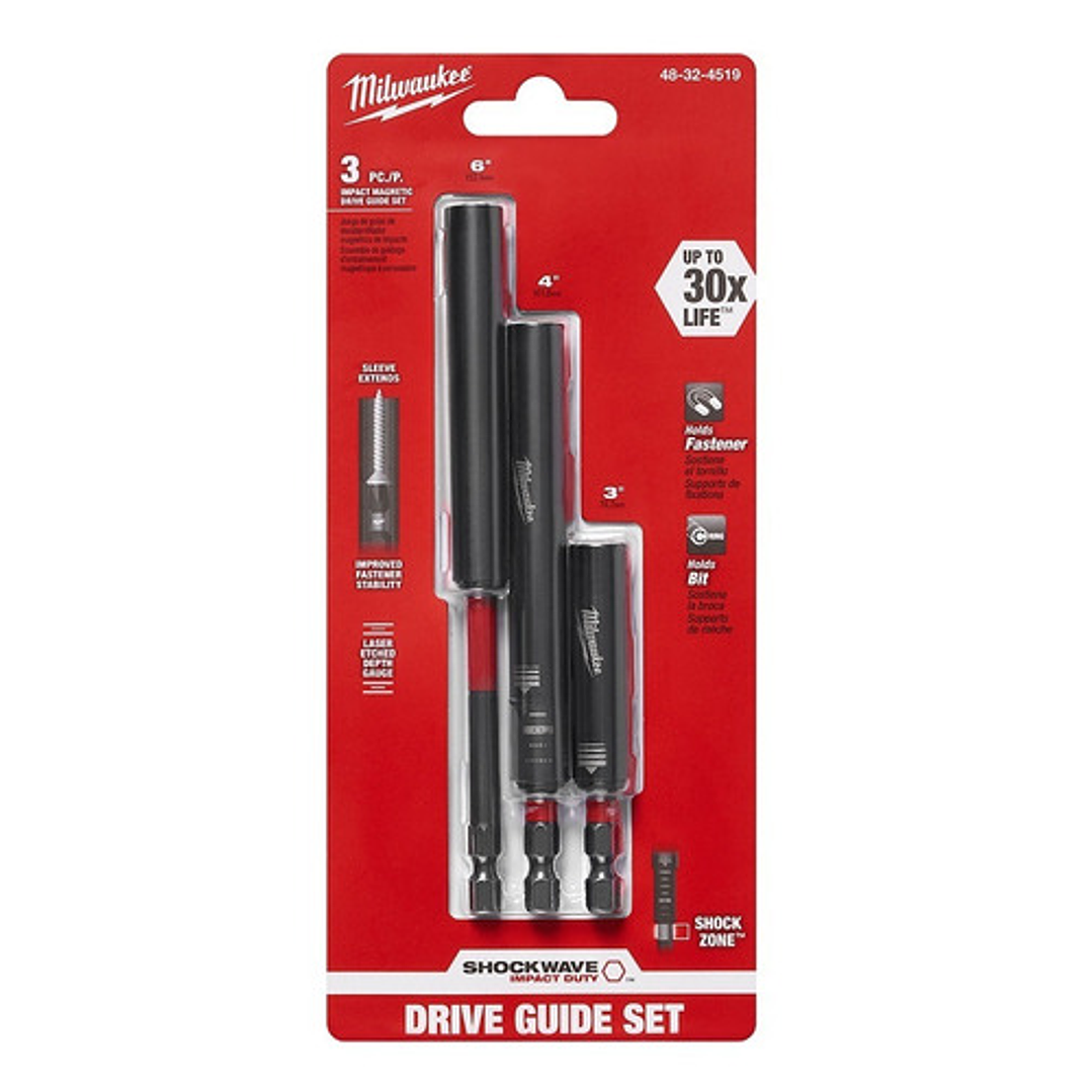 Set De Guias Magneticas Impacto Milwaukee (3-4-6) 48-32-4519 1