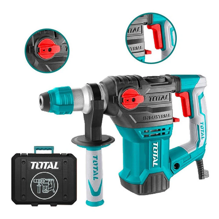 Rotomartillo Industrial Sds Plus 1500w + 5pzas Total Color Verde 2