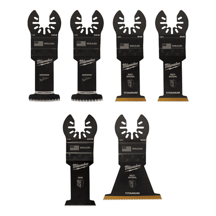 Hojas Multiherramienta 6 Piezas Milwaukee 49-10-9112 1