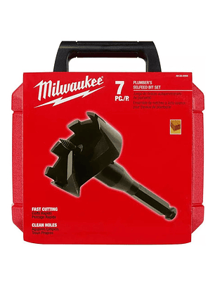 Kit Brocas Selfeed Gásfiter 7 Piezas Milwaukee 49-22-0065