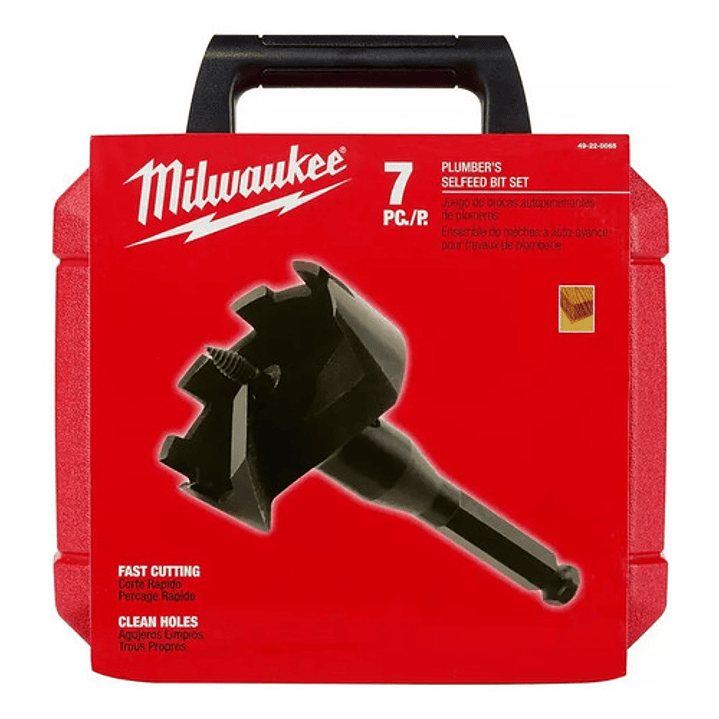 Kit Brocas Selfeed Gásfiter 7 Piezas Milwaukee 49-22-0065 2