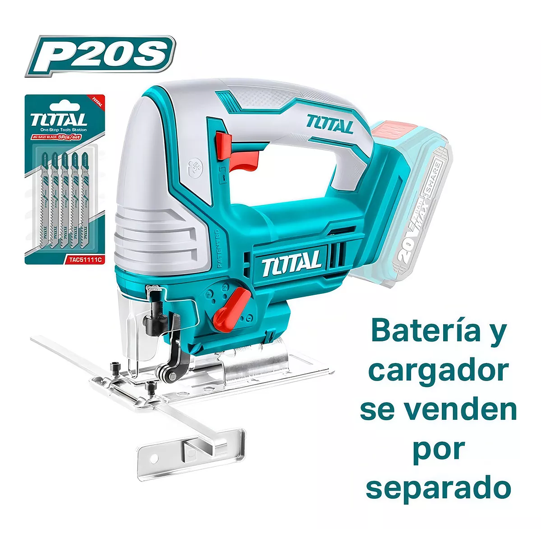 Sierra Caladora Inálambrica Litio-ion 20v Total 1