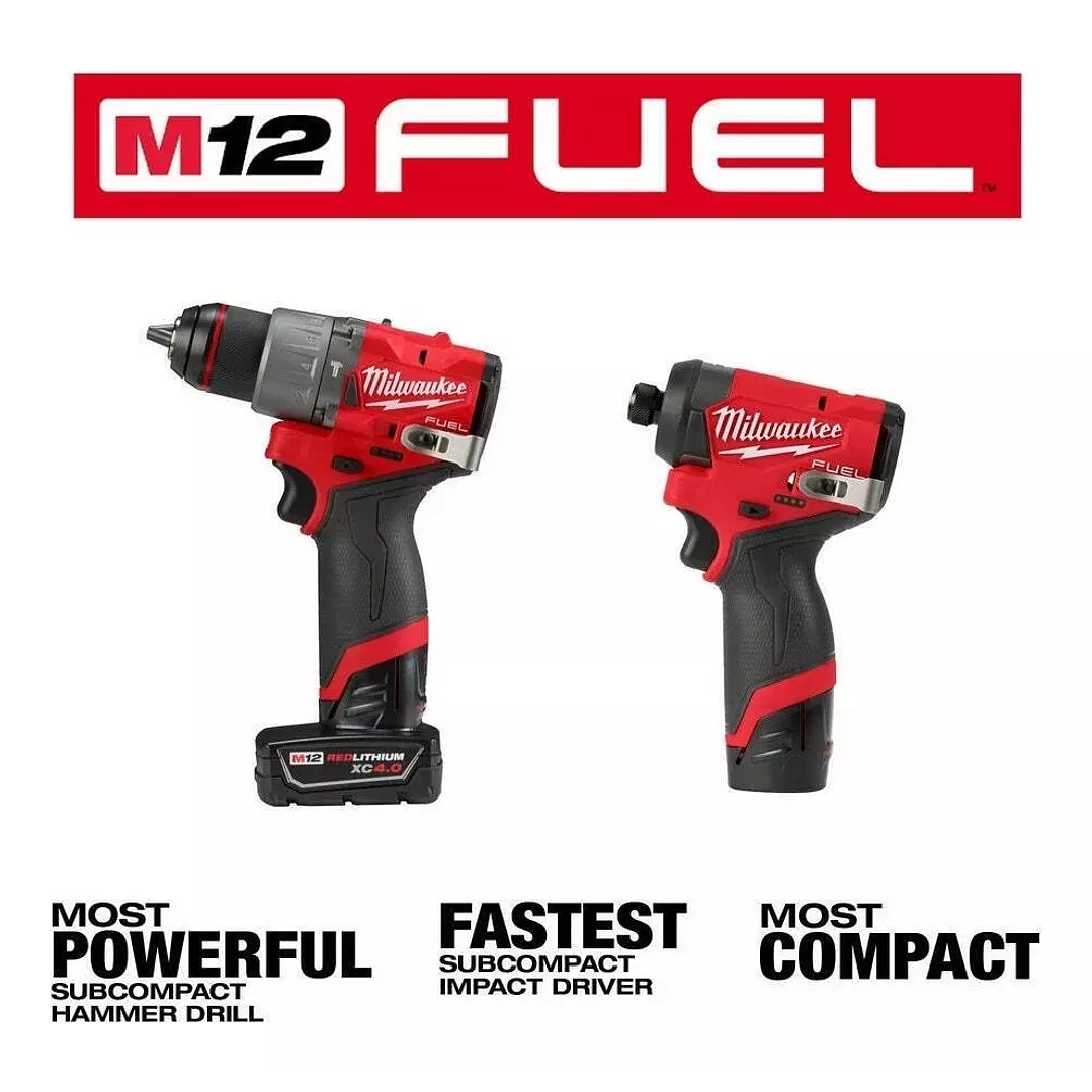 Kit Taladro + Atornillador + Baterias (3494-22) Milwaukee 3