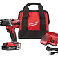 Taladro Percutor 18v Brushless Milwaukee 1 Bat + Bolso Color Rojo - Miniatura 1