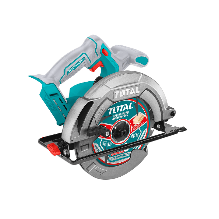 Sierra Circular 185mm Brushless 20v + Batería 4ah + Cargador + 2 Accesorios TOTAL 3