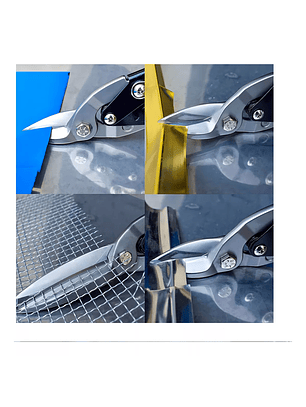 Set 3 Tijeras Hojalateras (izq-der-recto) Total 10