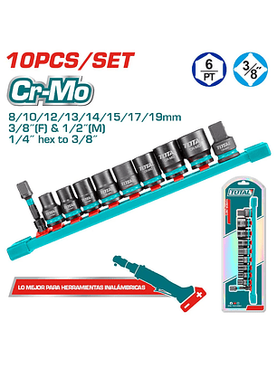 Set 10 dados de Impacto 3/8 Super Total