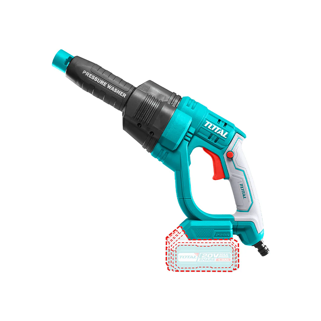 Hidrolavadora inalámbrica + Batería de 4Amp + Cargador 20V TOTAL TPWLI20084 1