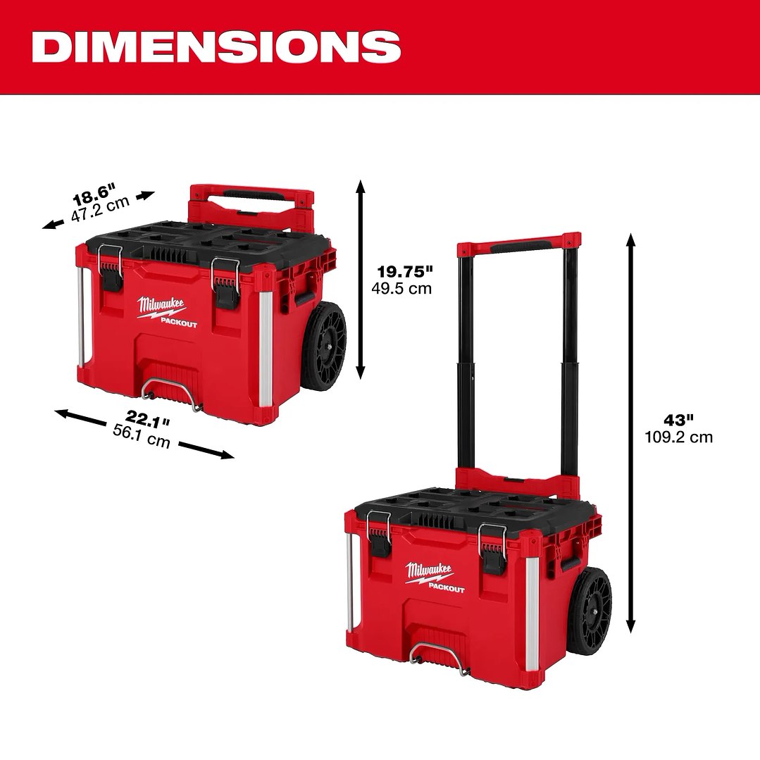 Caja De Herramientas Con Ruedas Packout Milwaukee 48-22-8427 2