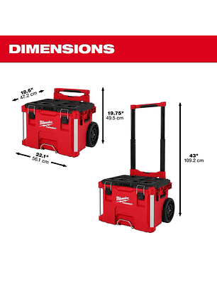 Caja De Herramientas Con Ruedas Packout Milwaukee 48-22-8427