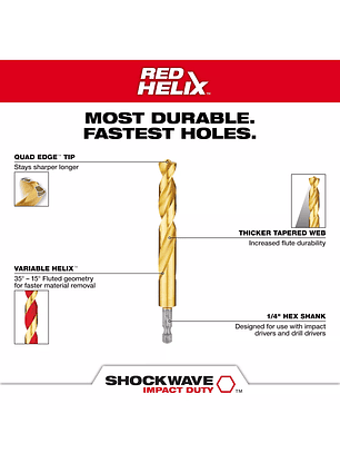 Juego De Brocas De Titanio De 23 Piezas Milwaukee 48-89-4631