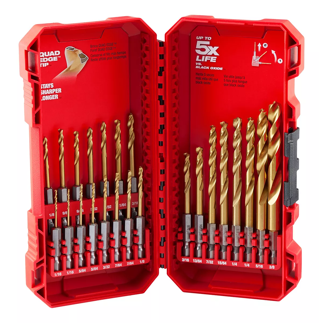 Juego De Brocas De Titanio De 23 Piezas Milwaukee 48-89-4631 1