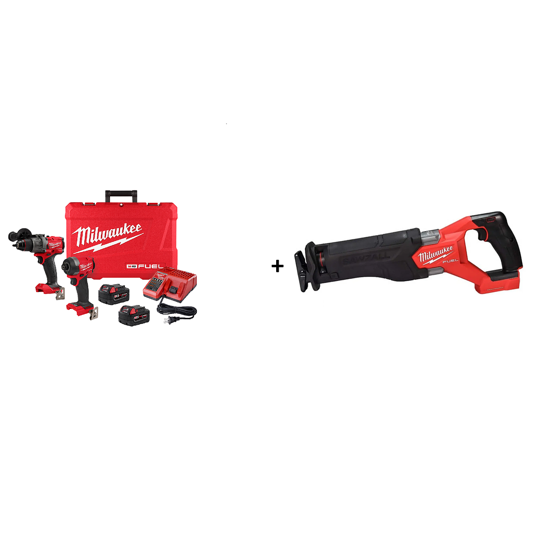 Kit Taladro/atornilla Impacto 4ta M18 Fuel 3697-22 Milwaukee Arma Tu Kit 1