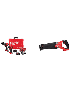 Kit Taladro/atornilla Impacto 4ta M18 Fuel 3697-22 Milwaukee Arma Tu Kit